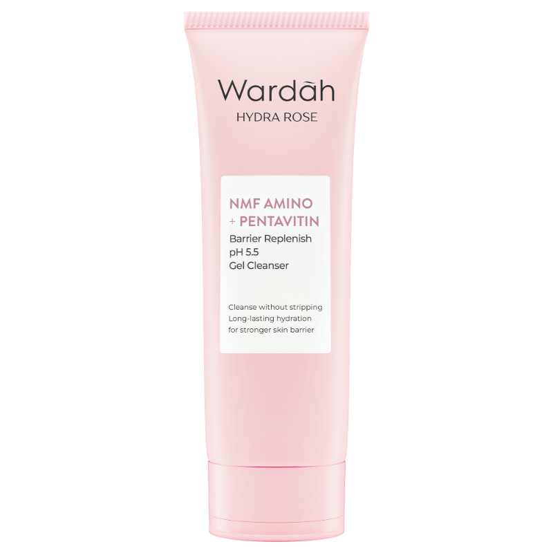 wardah Hydra Rose NMF Amino + Pentavitin Barrier Replenish pH 5.5 Gel Cleanser